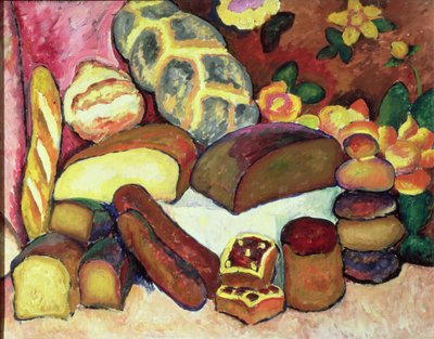 Still Life with Loaves of Bread by Ilya Ivanovich Mashkov